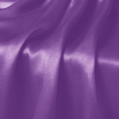 2 Pack Purple Satin Table Runner 12 x 108 Inch | Ruffle Design, Luxurious - Image 6