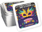 B.E. Green Custom Coasters - Pulpboard Personalized Coasters for Drinks - Full Color Print - Reusable & Absorbent - Beverage Coaster - Promotional Events & Celebrations - Pack of 50 - Square, 4"x 4"