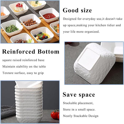 Kyraton Dip Bowls Set 12pcs 6oz, Condiment Server - Image 5
