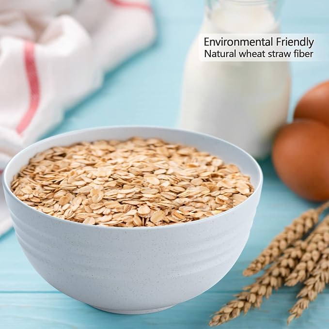 Unbreakable Large Cereal Bowls, 34 Oz Ramen Bowls BPA-Free Eco-Friendly Bowl Set - Image 2