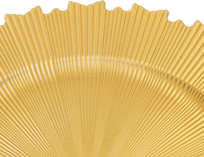 50 Pcs Charger Plates Set, Round Charger Plates, Reusable Serving Plates Embossed Rim Plastic Chargers Plate Decorative Round Plate Chargers for Dinner Plate Table Wedding Shower Decoration