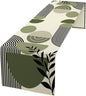 Boho Leaves Table Runner Sage Green Tropical Palms Tree Mid Century Modern by moderw