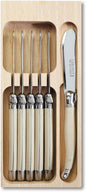 Laguiole Butter Knife Set of 6, Premium Stainless Steel Butter Knives Spreaders by Andre+Verdier