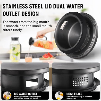 2 Quart Square Glass Pitcher - Image 4