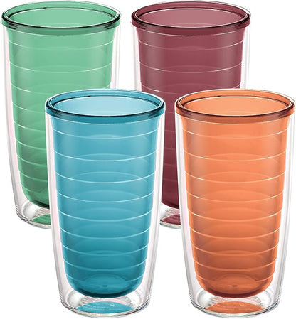 Tervis Clear & Colorful Tabletop Made in USA Double Walled Insulated Tumbler by TervisTumblerCompany