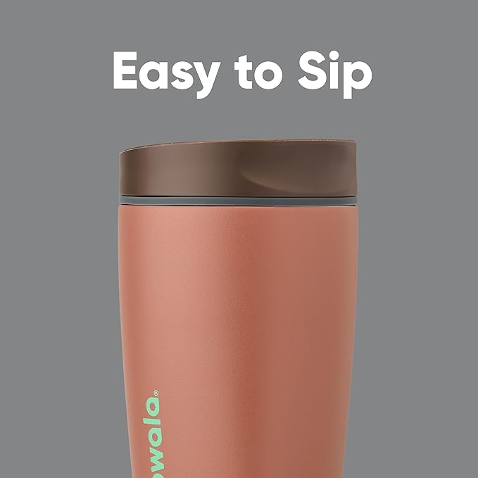 Owala SmoothSip Slider Insulated Stainless Steel Coffee Tumbler, Reusable Iced - Image 2