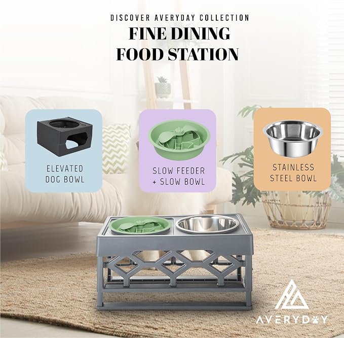 AVERYDAY Slow Feeder Dog Bowls for Large Breed, 2.5 Cups Deep Food Puzzle Bowl - Image 8
