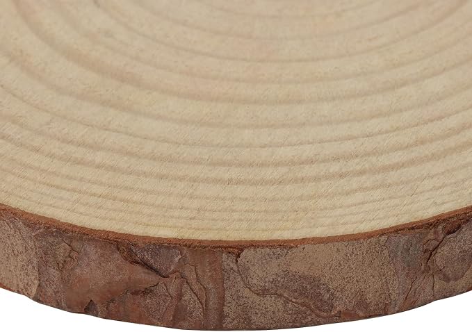 KINJOEK 12 PCS 6-7 Inch Natural Wood Slices - Image 4