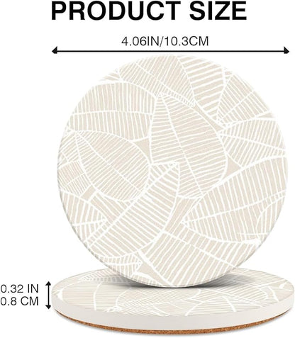 Ceramic Absorbent Table Coasters Set of 2 - Image 3