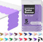 Lavender Plastic Disposable Table Runner. 5 Pack 14 x 108 inch. Scallop Table by Swanoo