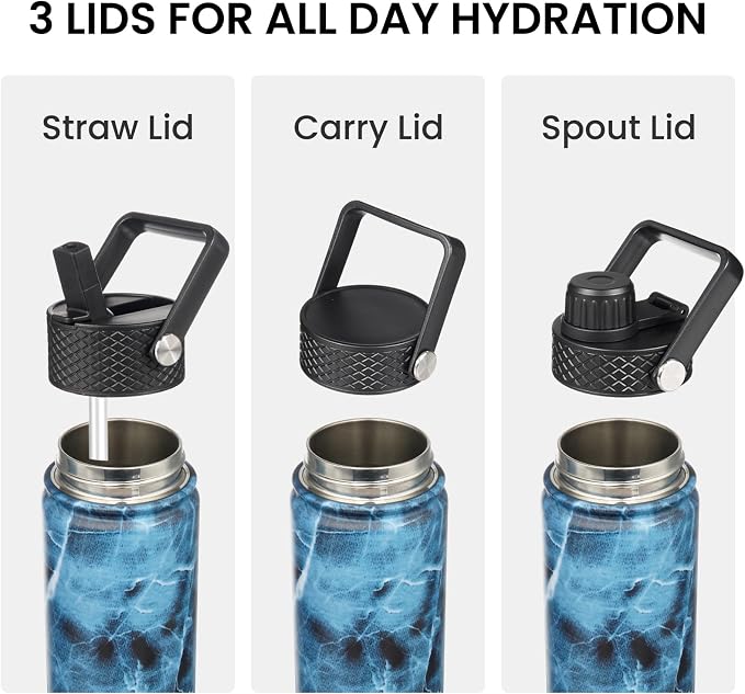 Konokyo 40 oz Insulated Stainless Steel Water Bottle - Image 4