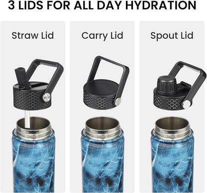 Konokyo 40 oz Insulated Stainless Steel Water Bottle - Image 4