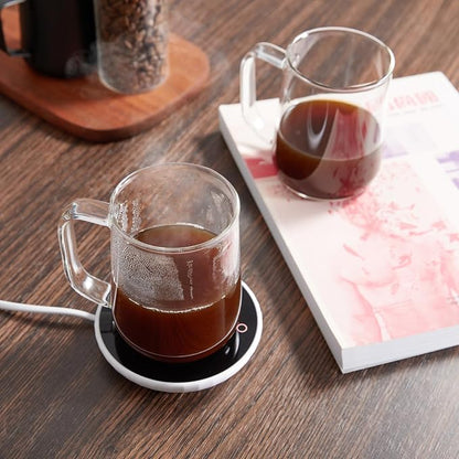 Glass Coffee Mugs, 16 oz Glass Coffee Cups Set of 6, Hot/Cold Beverages - Image 5