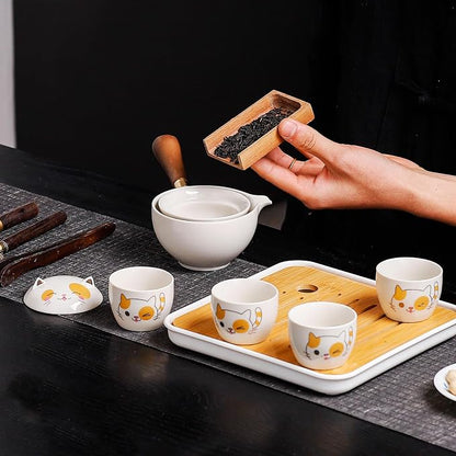 Chinese Tea Set Gongfu Tea set, Portable Teapot Set - Image 9