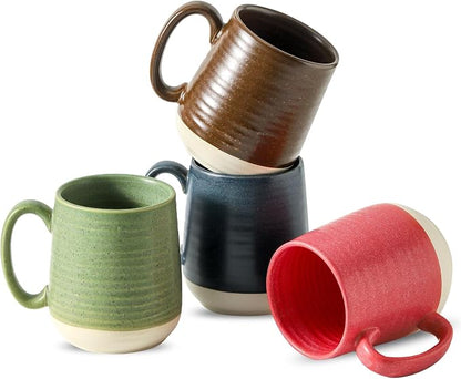 HASENSE 15 Ounce Porcelain Coffee Mugs Set of 4 by Hasense