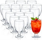 Patelai Set of 18 Water Goblet, 10.5 oz Clear Drinking Glasses Bulk Dishwasher by Patelai