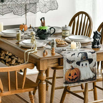 Artoid Mode 210 GSM Halloween Table Runner 13x108 Inch Home Party Decor | - Image 4