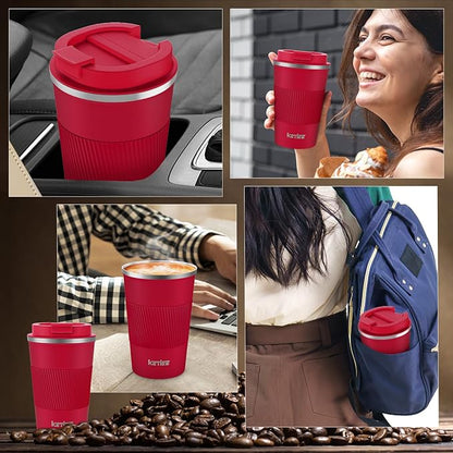 KETIEE Travel Coffee Mug Spill Proof 12oz, Insulated Travel Mug to Go, Reusable - Image 5