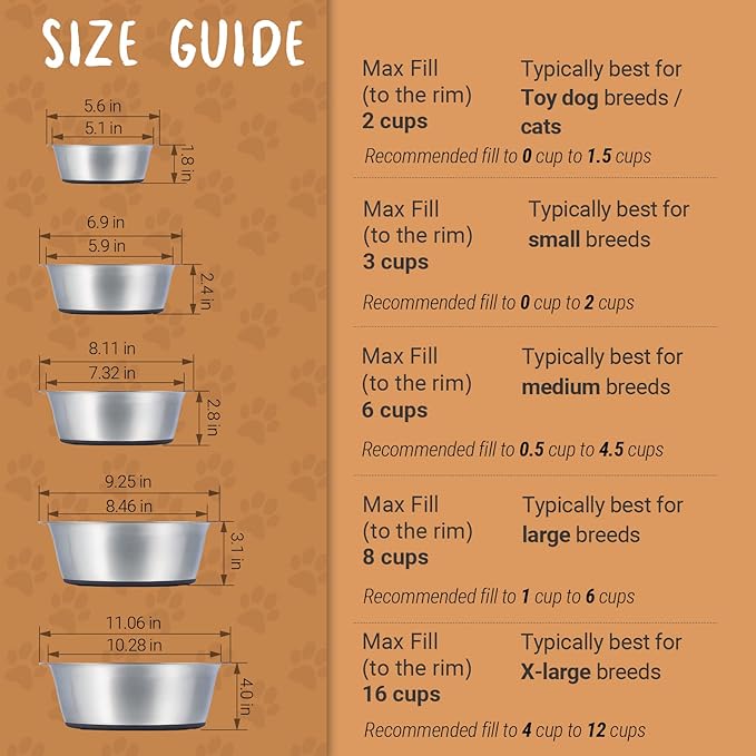 Deep Stainless Steel Anti-Slip Dog Bowls - Image 6