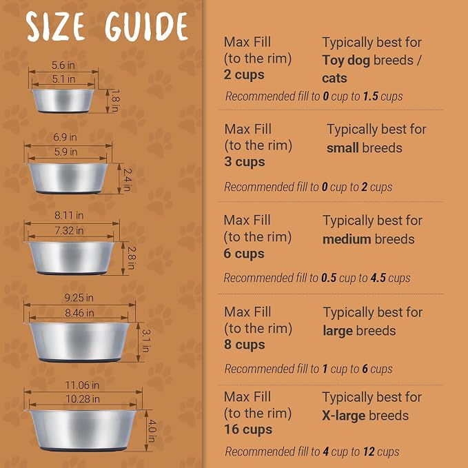 Deep Stainless Steel Anti-Slip Dog Bowls - Image 6