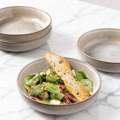 GBhome 8.75'' Large Ceramic Pasta Bowls, 38oz Stoneware Pasta Serving Bowls Set - Image 4
