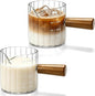 2 Pack Espresso Measuring Cups, 4oz Borosilicate Glass Espresso Shot Glasses by Cfyosnk
