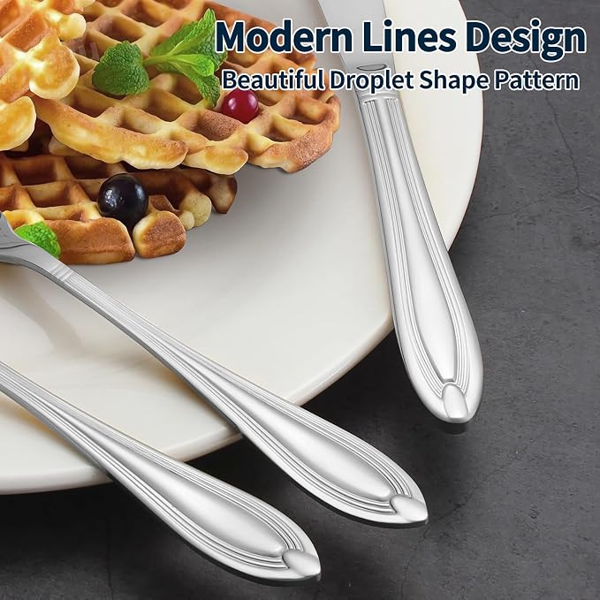 Silverware Set for 4, 20-Piece Flatware Set Include Spoons And Forks Set - Image 4
