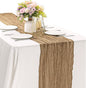 Khaki 10FT Cheesecloth Table Runner Boho Gauze Fabric Table Runner Rustic Sheer by JALANCY