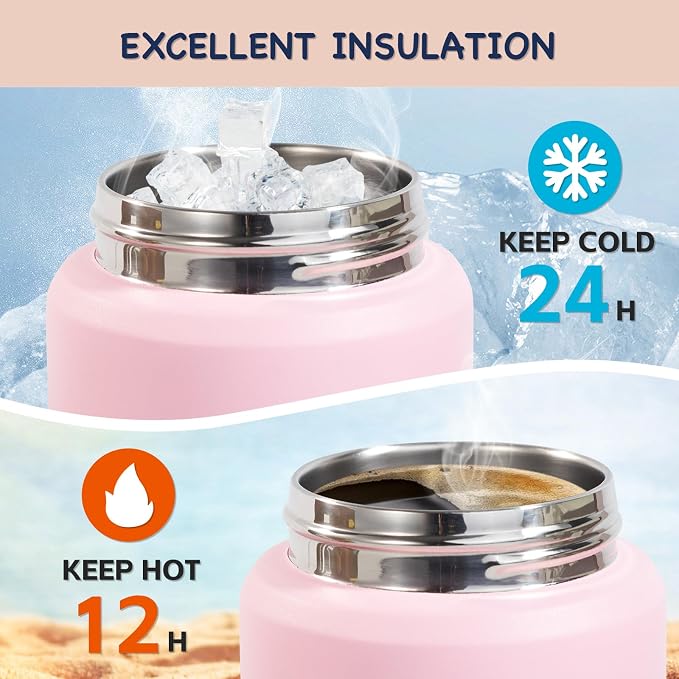 Kerilyn 12oz Insulated Water Bottle, Stainless Steel Insulated Kids Water Bottle - Image 4