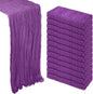 12 Pack Purple Cheesecloth Table Runner 10Ft Gauze Cheese Cloth Table Runner by Heneger