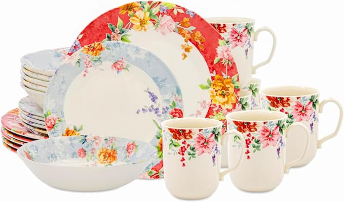 24-Piece Porcelain Dinnerware Set by TudorEngland