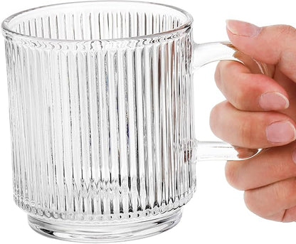 Noamus 6 Pack Premium Glass Coffee Mugs - Image 9