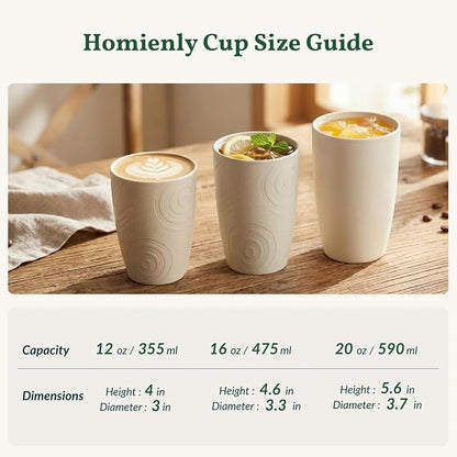 Homienly Unbreakable Drinking Glasses 16oz Wheat Straw Cups–6-Pack Reusable - Image 9