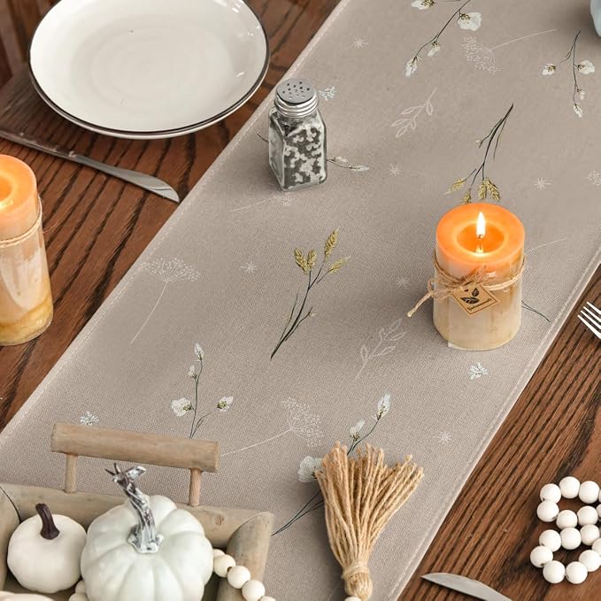 Artoid Mode 210 GSM Fall Table Runner 13x72 Inch Home Party Decor | Pumpkins - Image 4