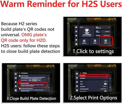 2.0 Upgraded OMG Cool Plate for Bambu Lab H2D/H2S Combo, 355x346mm Thicker Magnetic Bamboo Build Plate with Supertack Smooth Surface, Easy Release 3D Printer Hotbed for PLA PETG Printing