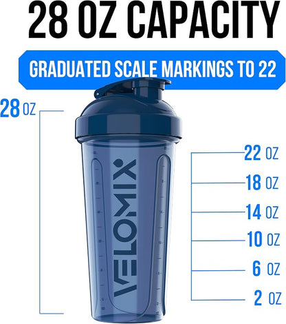 VELOMIX 2 Pack 28oz Protein Shaker Bottle - Image 4