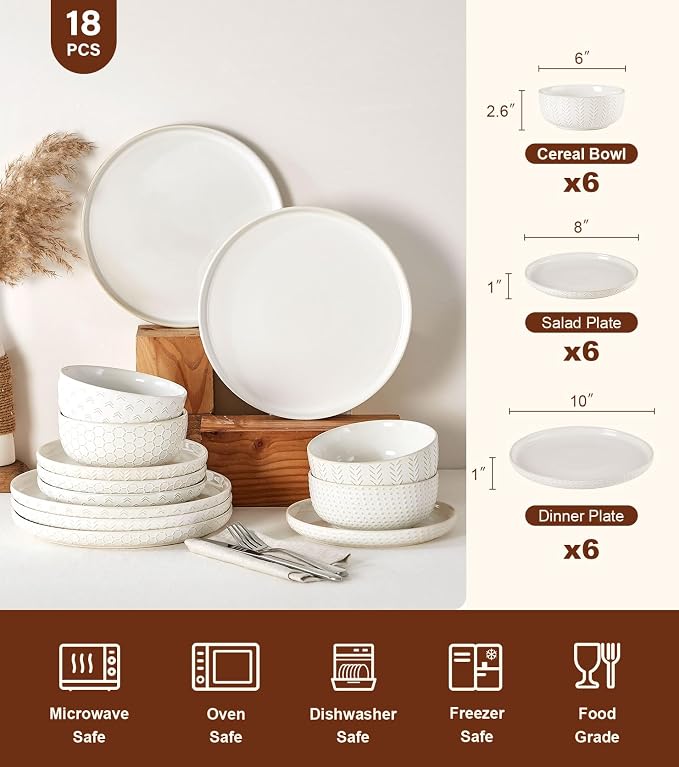 Lareina 18 Piece Dinnerware Sets - Image 3