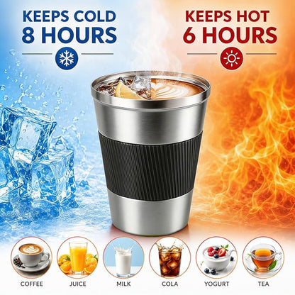 Coffee Mug with Leak Proof Lid, Travel Mug Stainless Steel Tumbler, Double Wall - Image 2