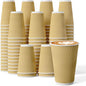 90 Count 16 oz Coffee Cups, Insulated Ripple Wall Paper Hot Cups, Leak-Proof by DailyPack