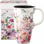 Topadorn 17oz Floral Ceramic Coffee Mug by Topadorn