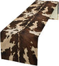 Cow Skin Print Table Runner, Western Rustic Cottage Country Farm Animal Fur by SXXLDNG