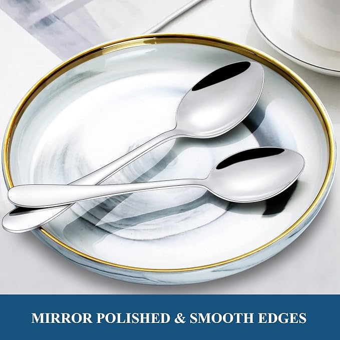 20-Piece Silverware Set, Wildone Stainless Steel Flatware Set Service - Image 7