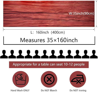 12 Pcs Terracotta Cheesecloth Table Runner 13ft Boho Gauze Cheesecloth Table - Image 3