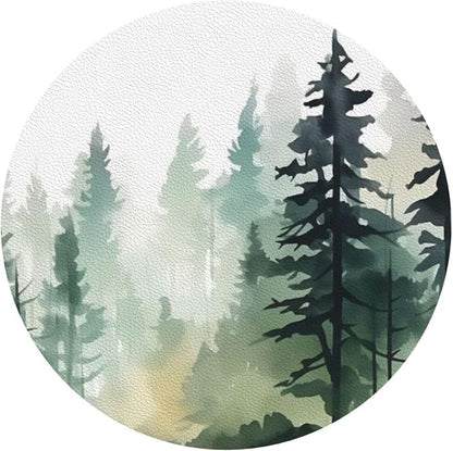 Forest Pine Trees Coasters Set of 6 Coasters - Image 2
