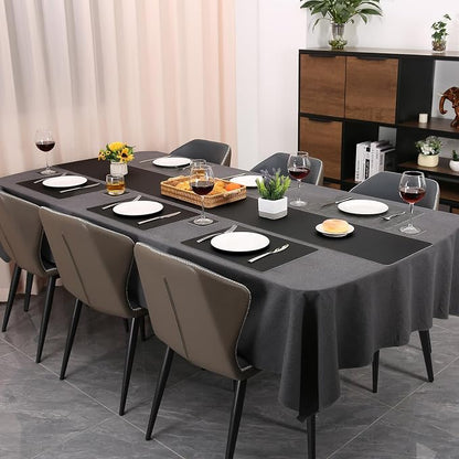 Table Runners 72 Inch Long, Dual-Sided Faux Leather Table Runner | Waterproof - Image 6
