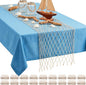 SATINIOR 18 Pcs 12 x 72'' Fishing Net Table Runner Party Decoration, Natural | by SATINIOR