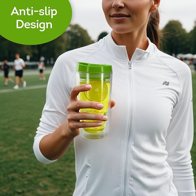 Lily's Home Set of 4 Double Wall 16oz Travel Cups - Image 3