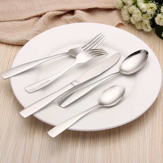 Silverware Set, 20-Piece Stainless Steel Flatware set, Tableware Cutlery Set - Image 5