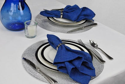 DII Decorative Assorted Silver Napkin Ring Set, One Size - Image 4