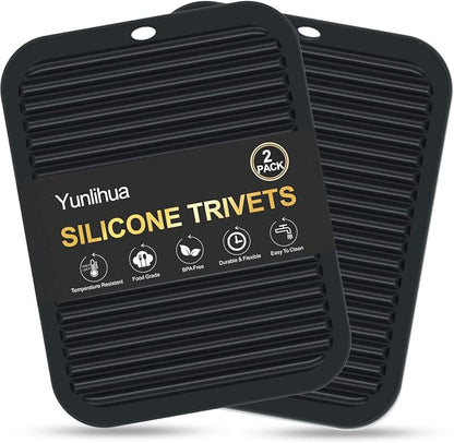 9"x12" Heat Resistant Silicone Trivets by Unknown